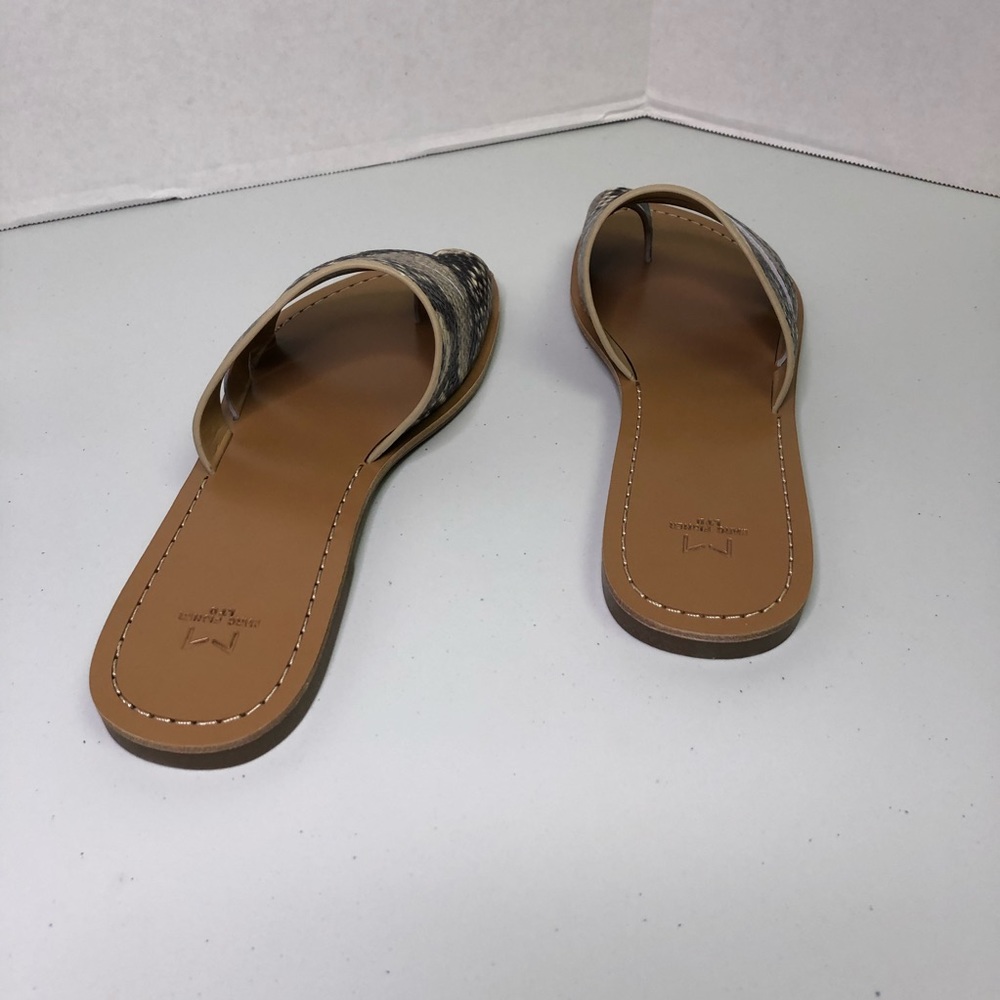 Marc Fisher Leather Snakeskin Print Sandals Size 7 - Picture 3 of 8